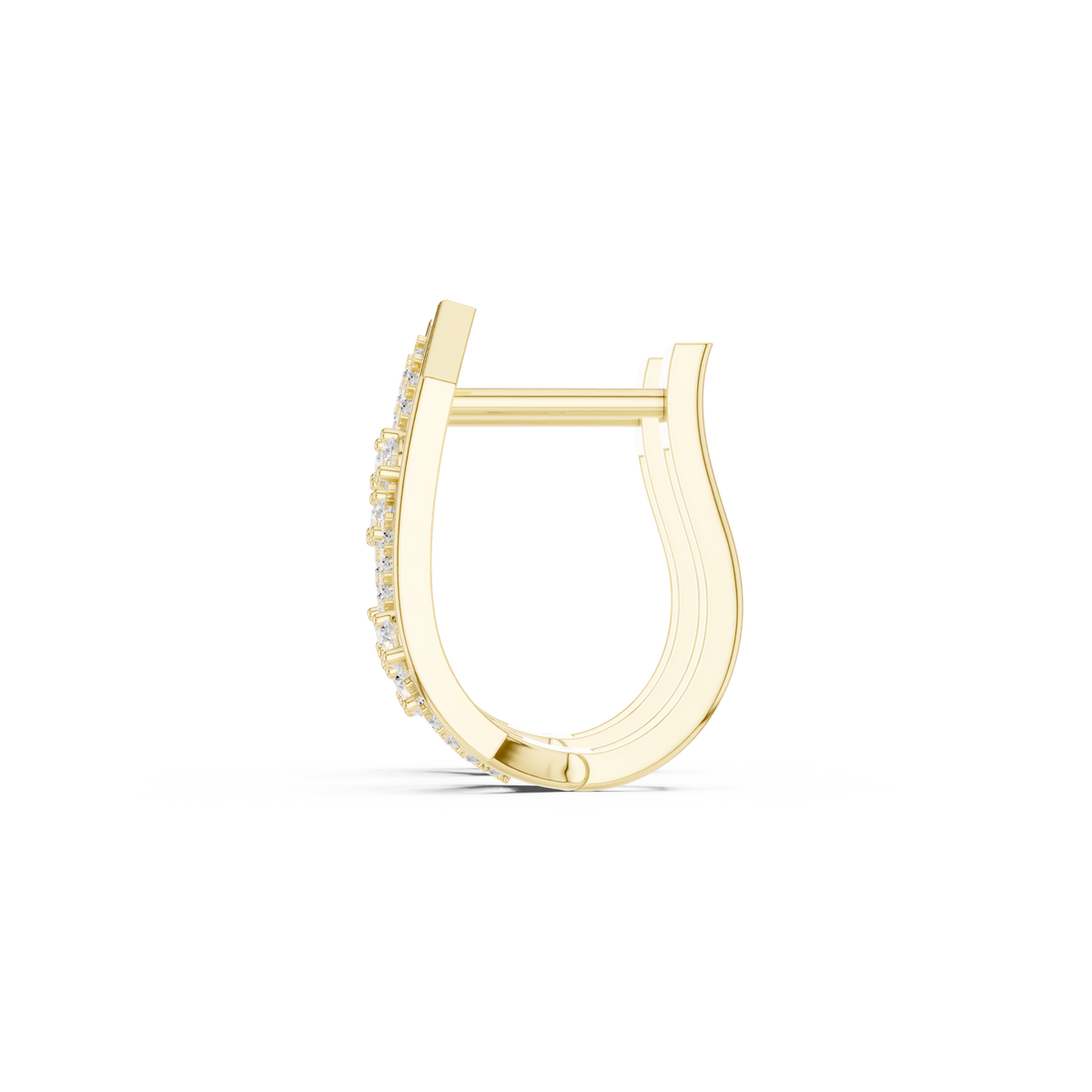 Veylora Geometric Diamond Hoop