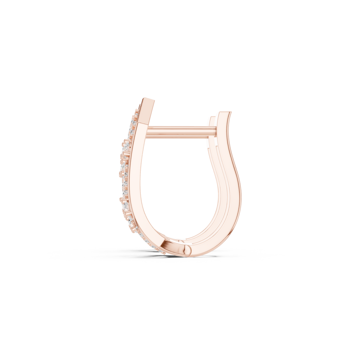 Veylora Geometric Diamond Hoop