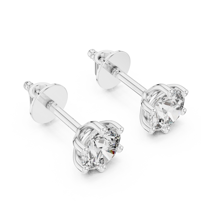 Seraphina Round Solitaire Studs