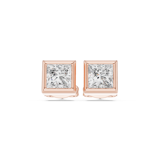 Virelle Princess Diamond Bezel Studs
