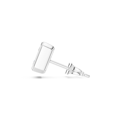 Zelvienne Radiant Cut Bezel Studs