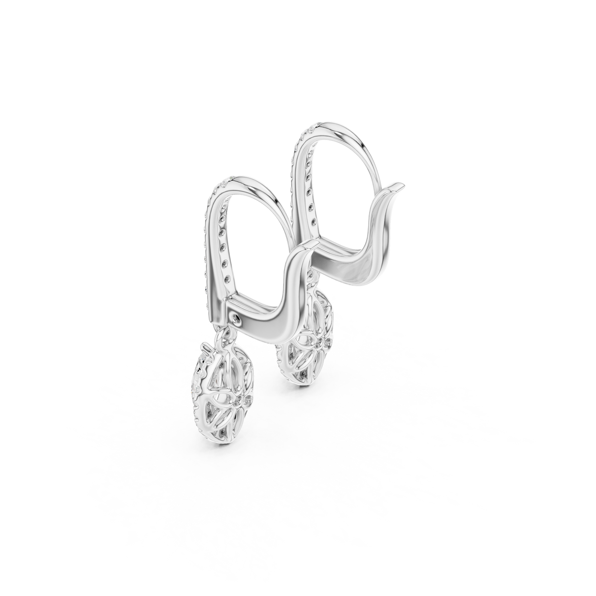 Elvanya Marquise Halo Drop Earring