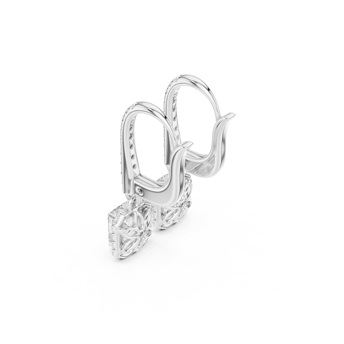 Elvayne Radiant Halo Drop Earring