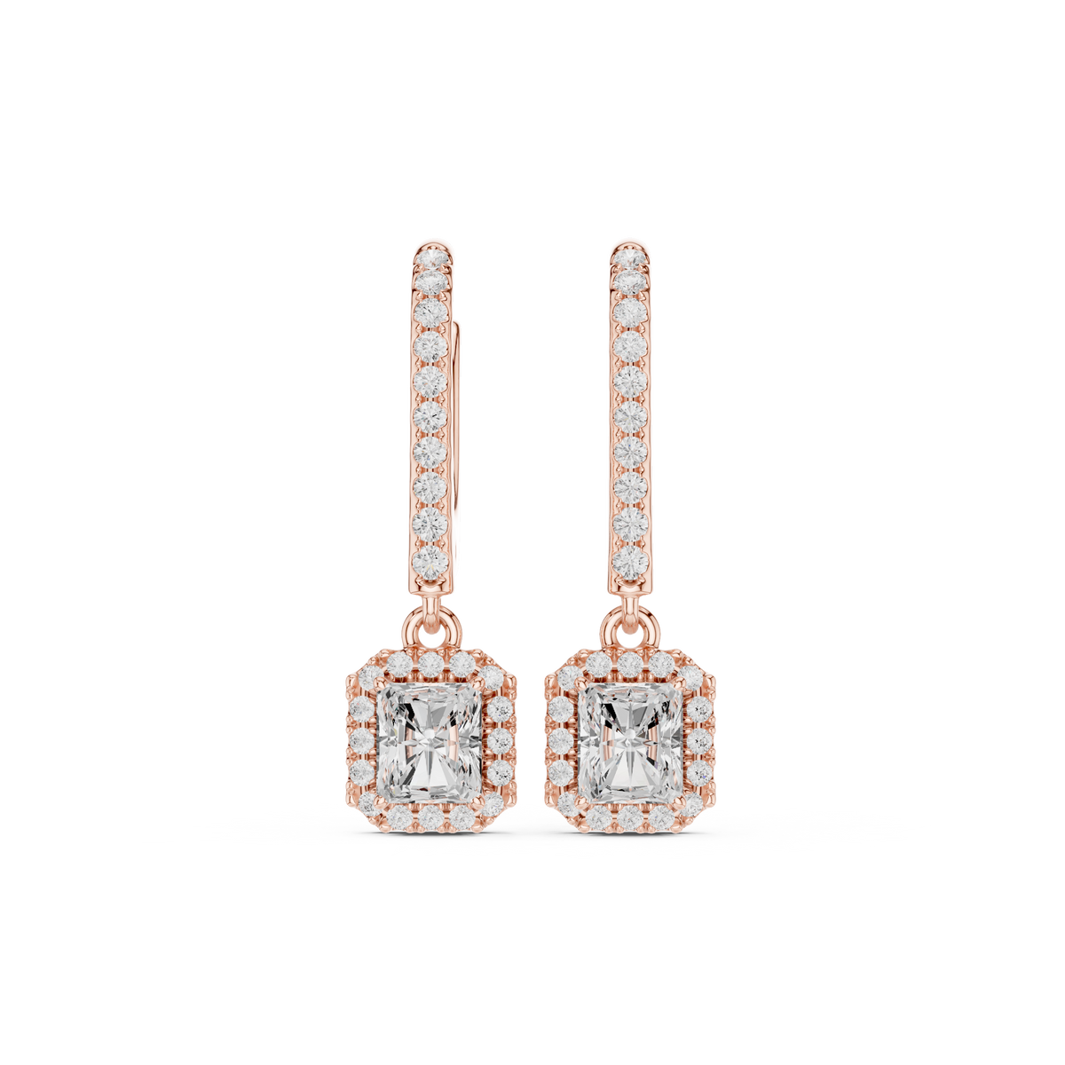 Elvayne Radiant Halo Drop Earring
