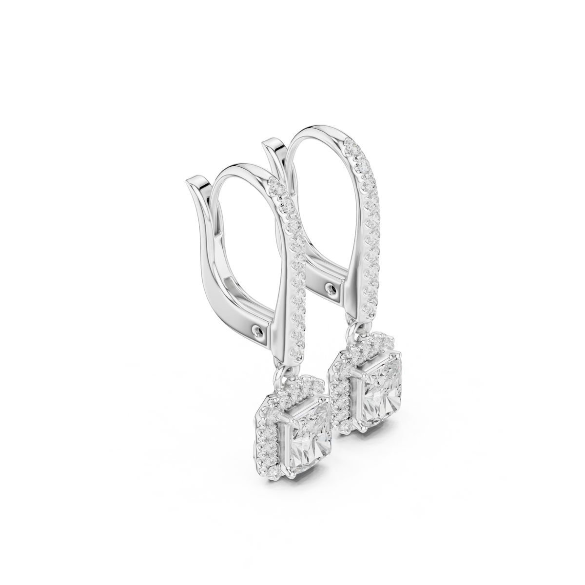 Elvayne Radiant Halo Drop Earring