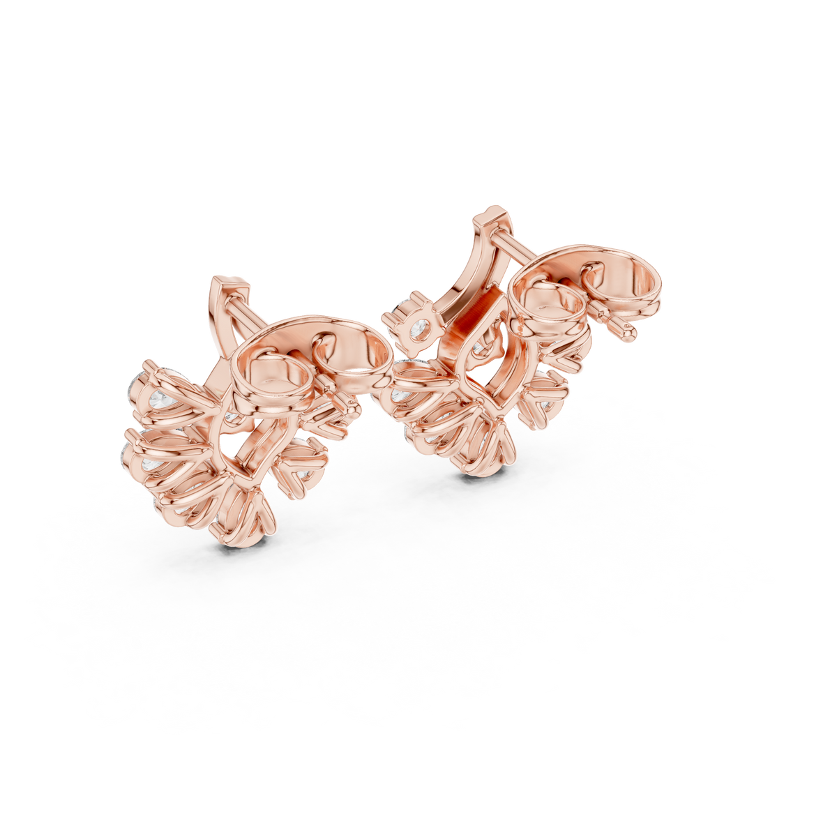 Calysera Floral Diamond Petal Studs