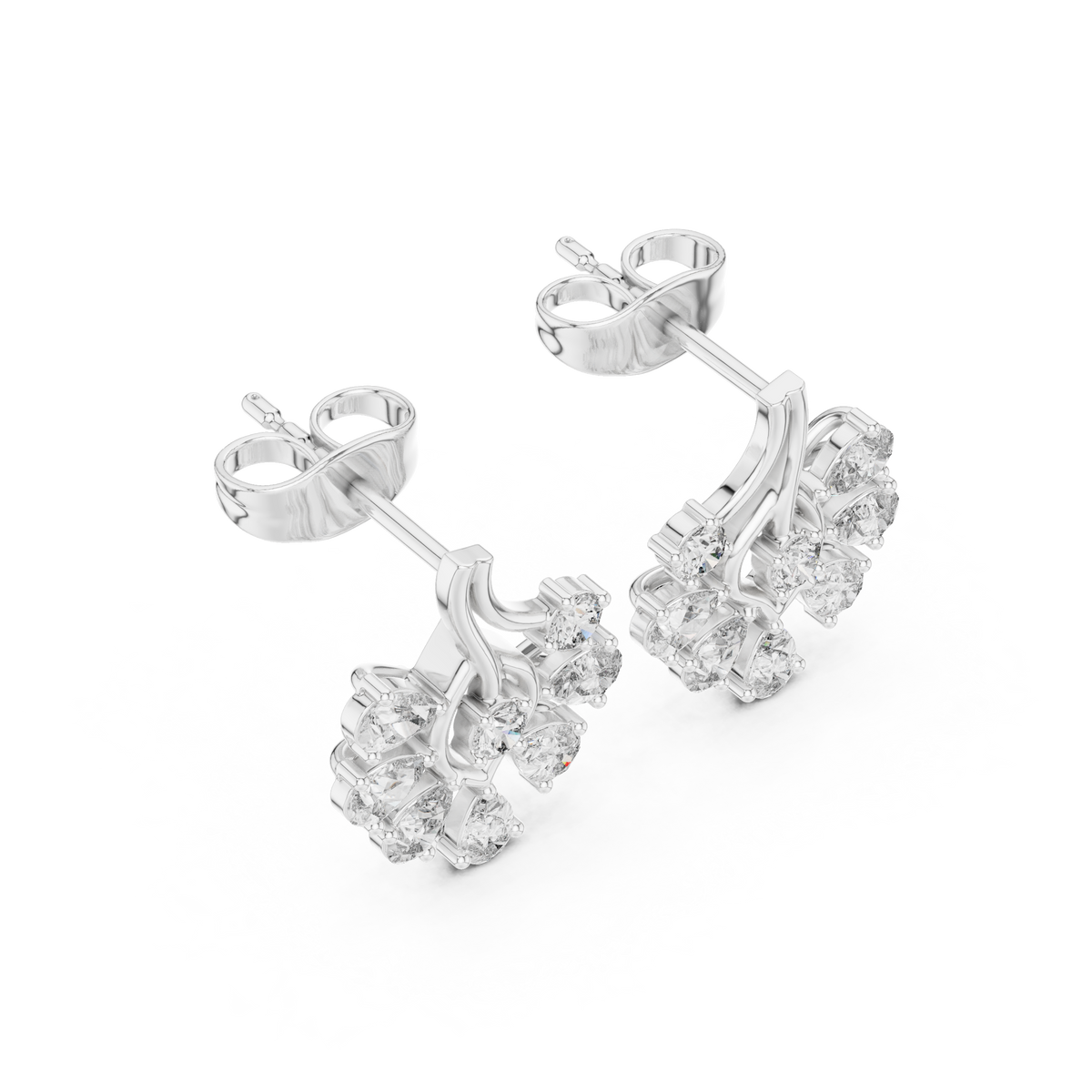 Calysera Floral Diamond Petal Studs