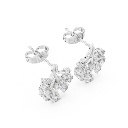 Calysera Floral Diamond Petal Studs