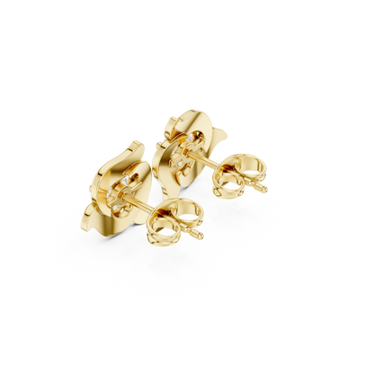 Elviera Sculpted Floral Diamond Studs