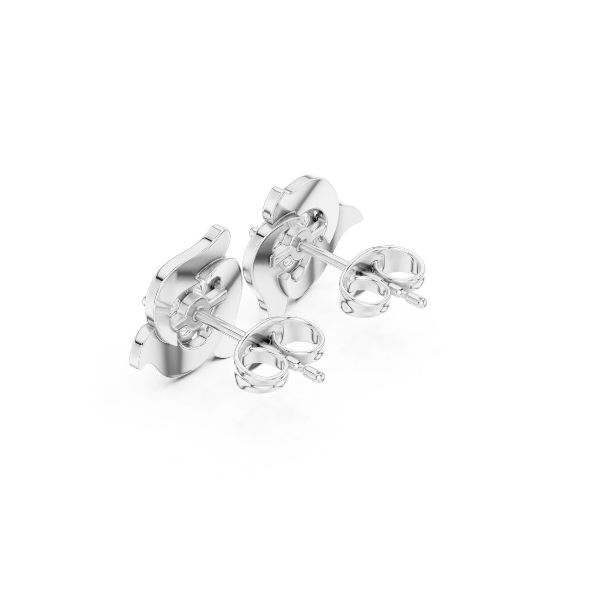 Elviera Sculpted Floral Diamond Studs
