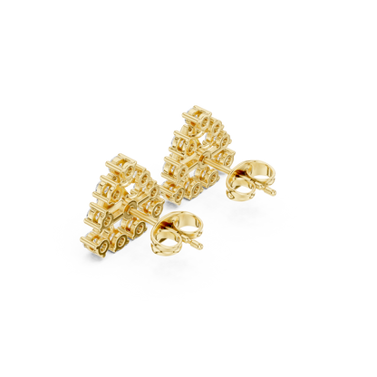 Calvera Triangular Diamond Bloom Studs