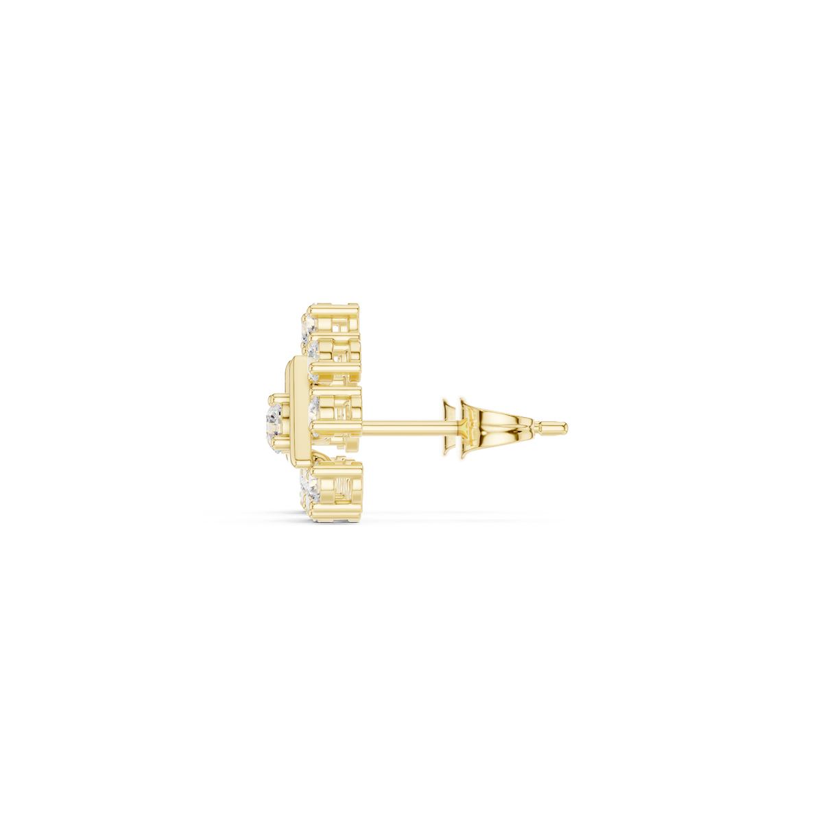Calvera Triangular Diamond Bloom Studs