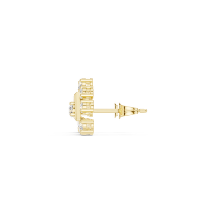 Calvera Triangular Diamond Bloom Studs