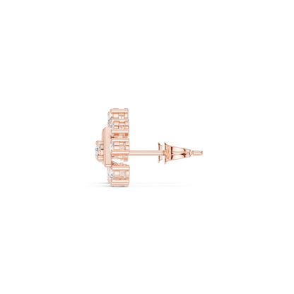 Calvera Triangular Diamond Bloom Studs