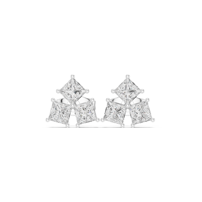 Virelle Princess Diamond Trio Studs