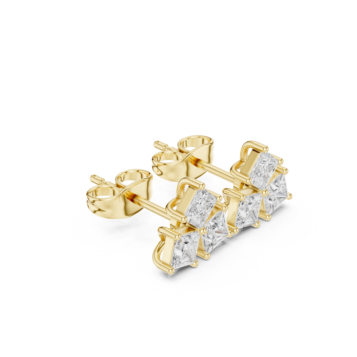 Virelle Princess Diamond Trio Studs
