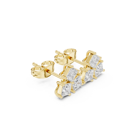 Virelle Princess Diamond Trio Studs