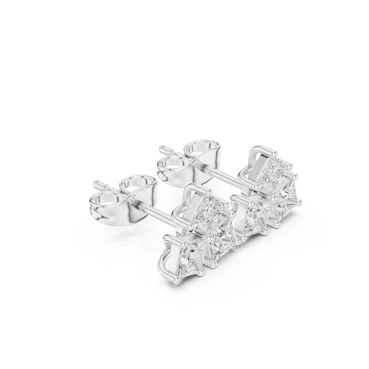 Virelle Princess Diamond Trio Studs