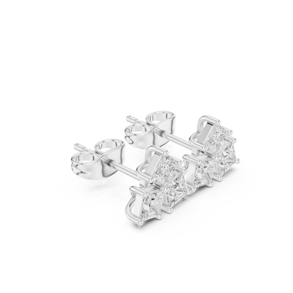 Virelle Princess Diamond Trio Studs