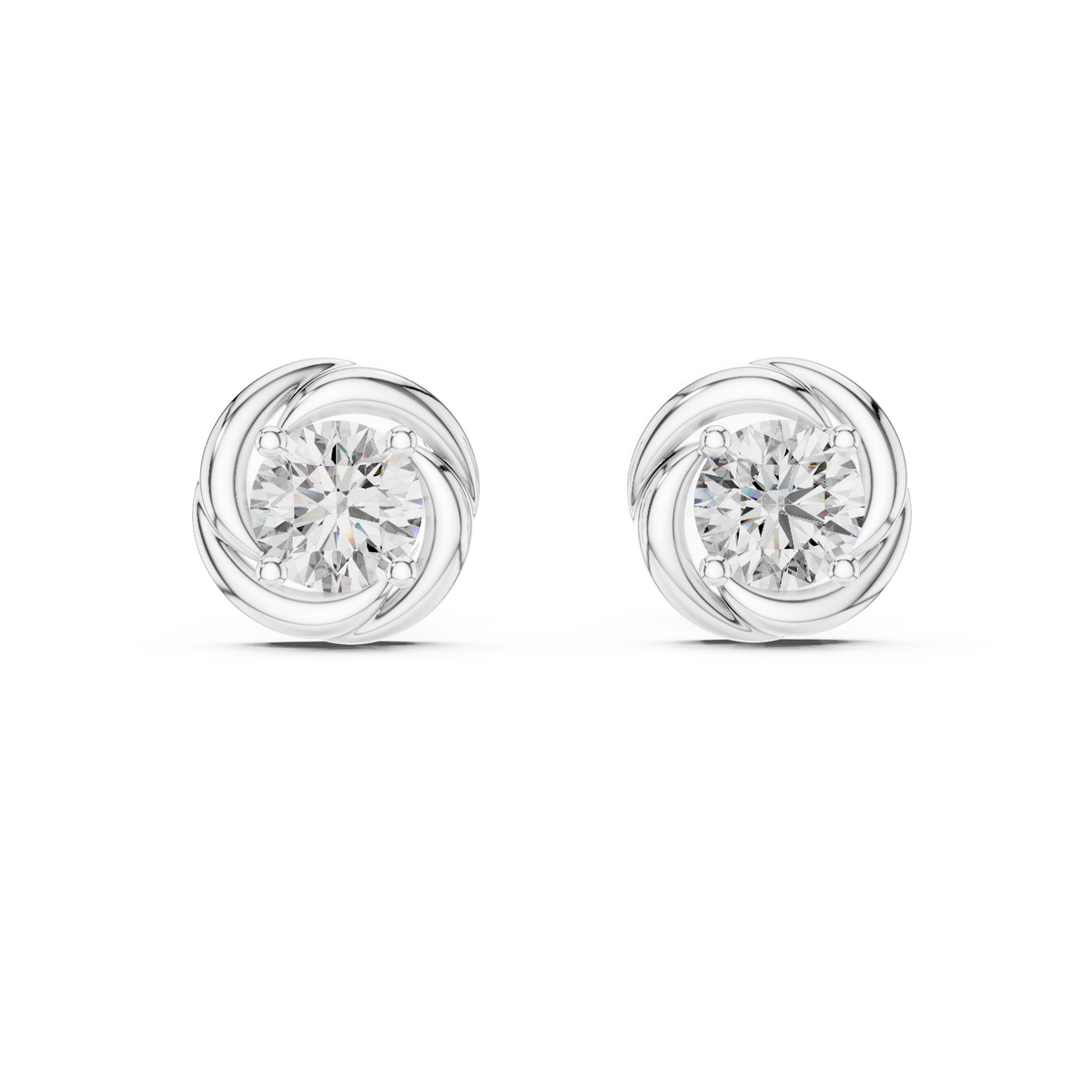 Liora Sculpted Round Bloom Studs