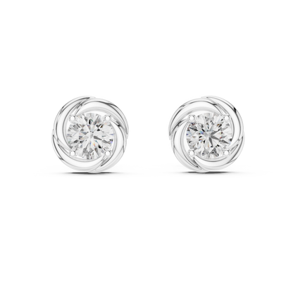 Liora Sculpted Round Bloom Studs