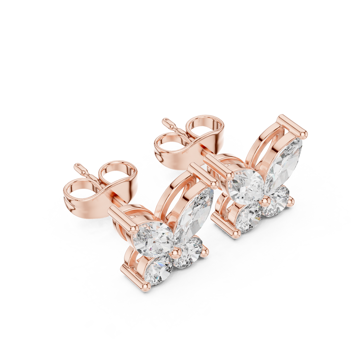 Virelle Marquise Butterfly Diamond Studs