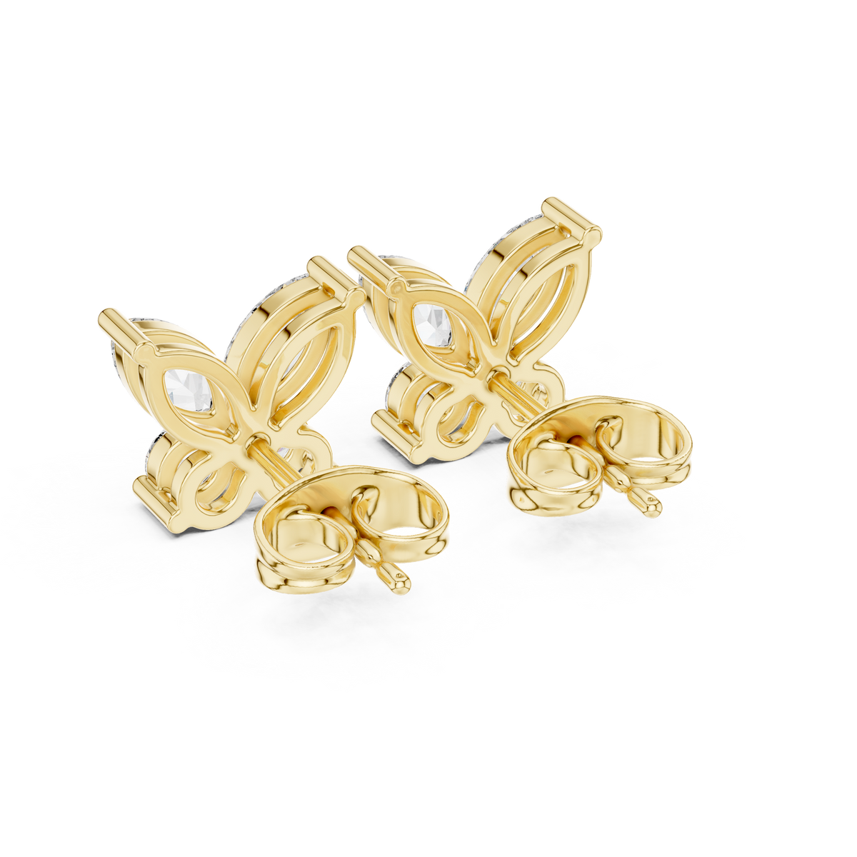 Virelle Marquise Butterfly Diamond Studs