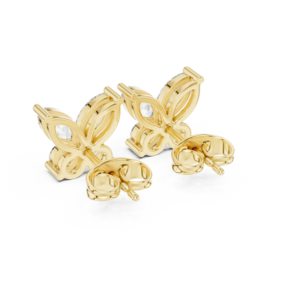 Virelle Marquise Butterfly Diamond Studs