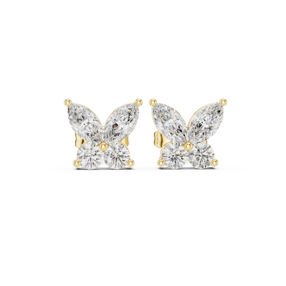 Virelle Marquise Butterfly Diamond Studs