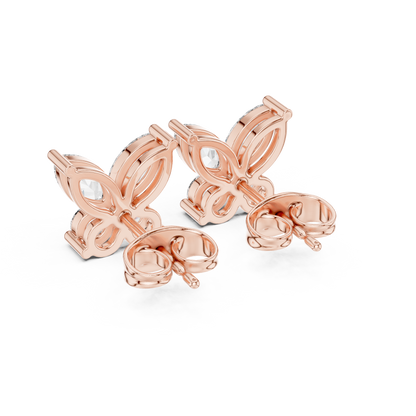 Virelle Marquise Butterfly Diamond Studs