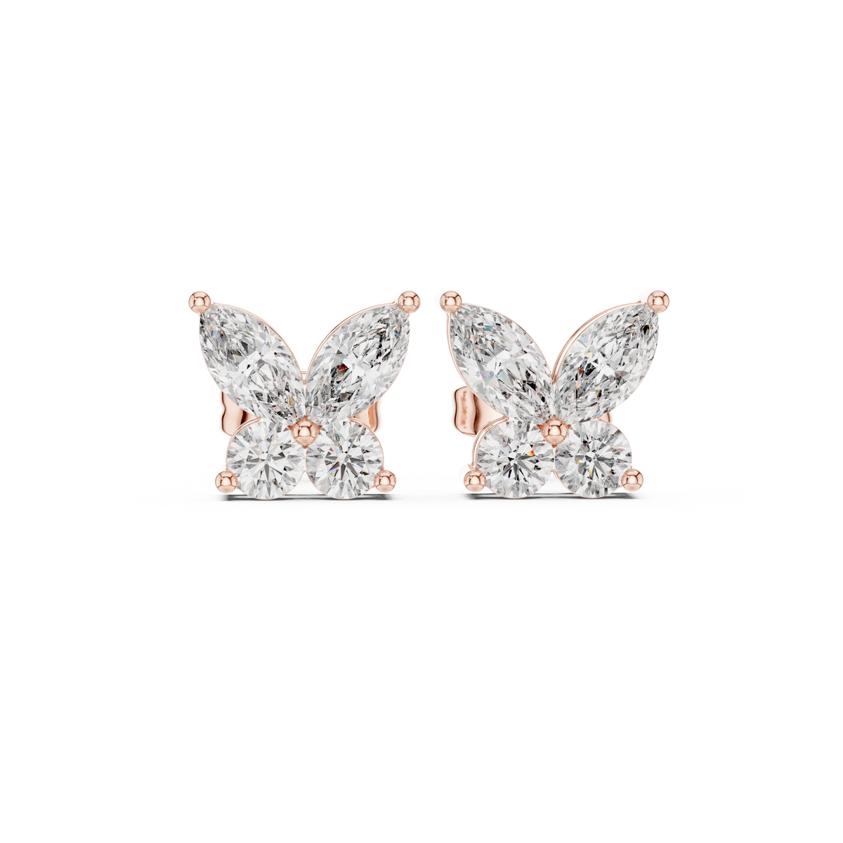 Virelle Marquise Butterfly Diamond Studs