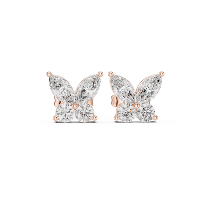Virelle Marquise Butterfly Diamond Studs