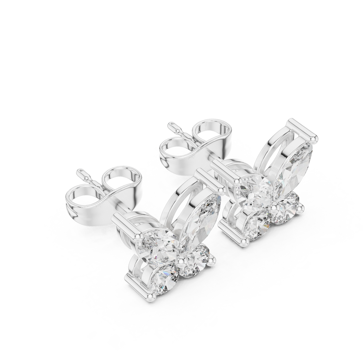 Virelle Marquise Butterfly Diamond Studs