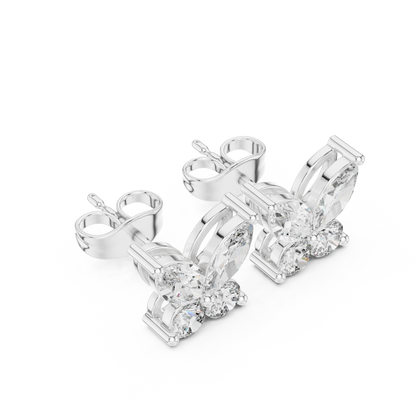 Virelle Marquise Butterfly Diamond Studs