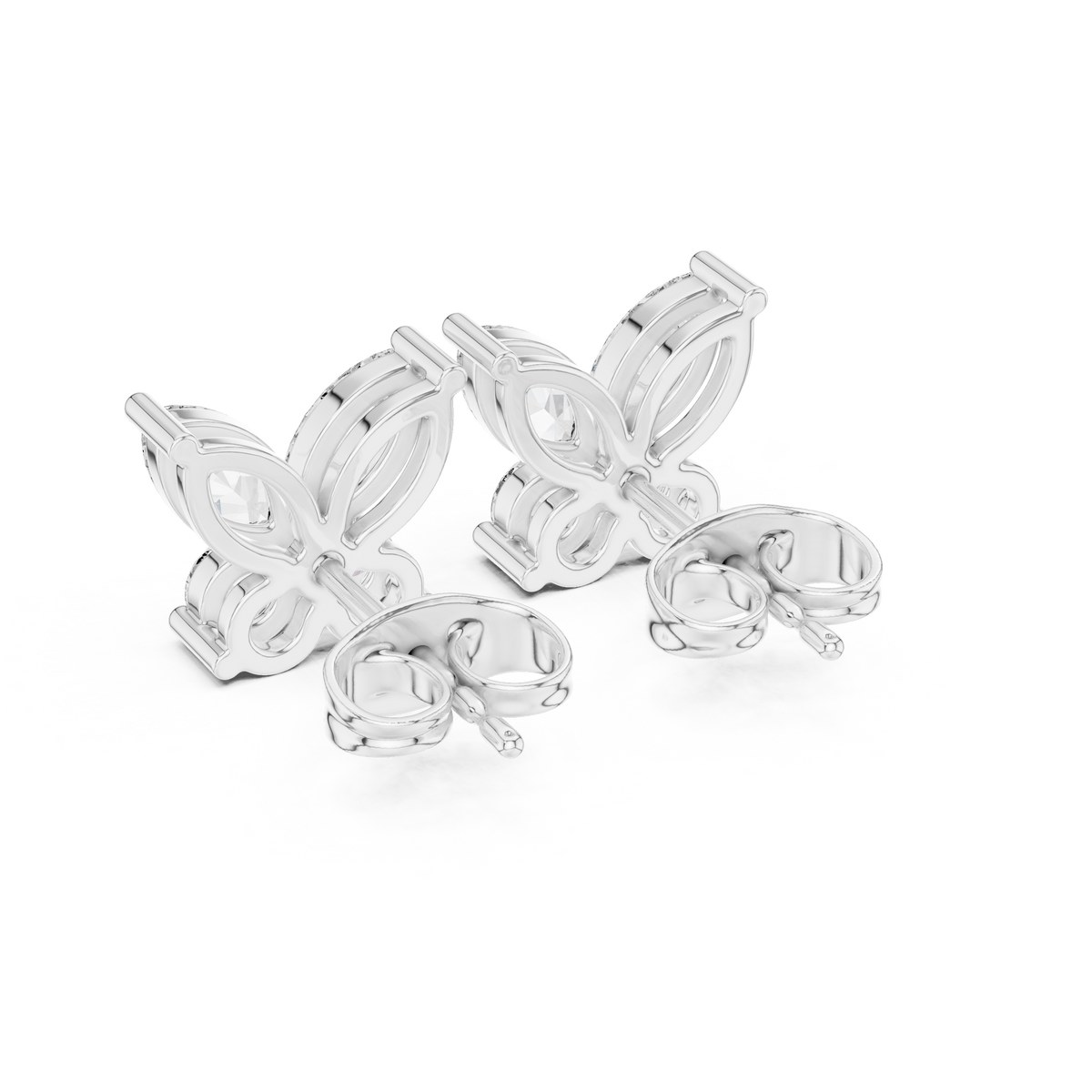 Virelle Marquise Butterfly Diamond Studs