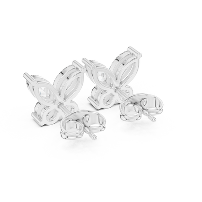 Virelle Marquise Butterfly Diamond Studs