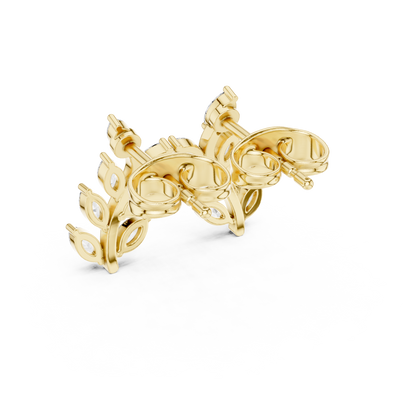 Elvaria Marquise Vine Diamond Studs