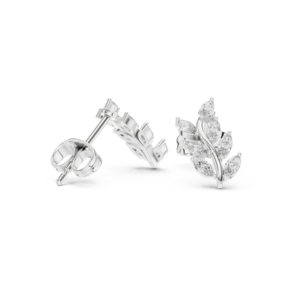 Elvaria Marquise Vine Diamond Studs