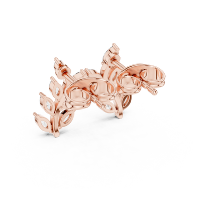 Elvaria Marquise Vine Diamond Studs