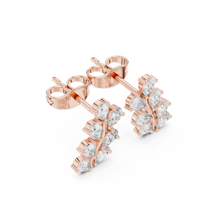 Virelle Marquise Vine Diamond Studs