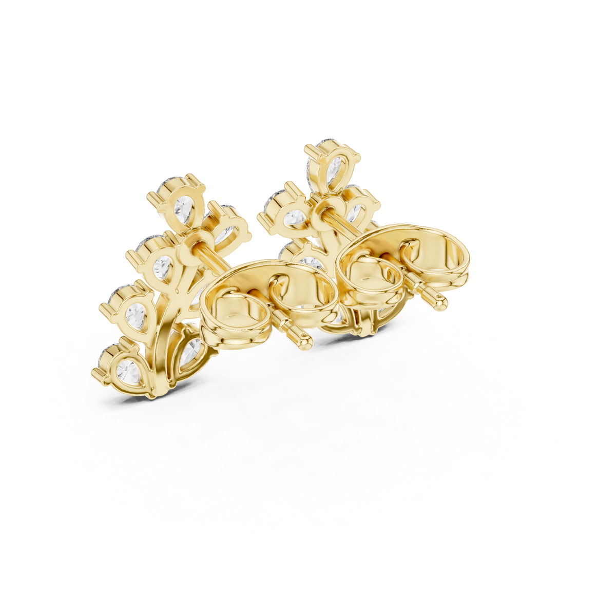 Virelle Marquise Vine Diamond Studs