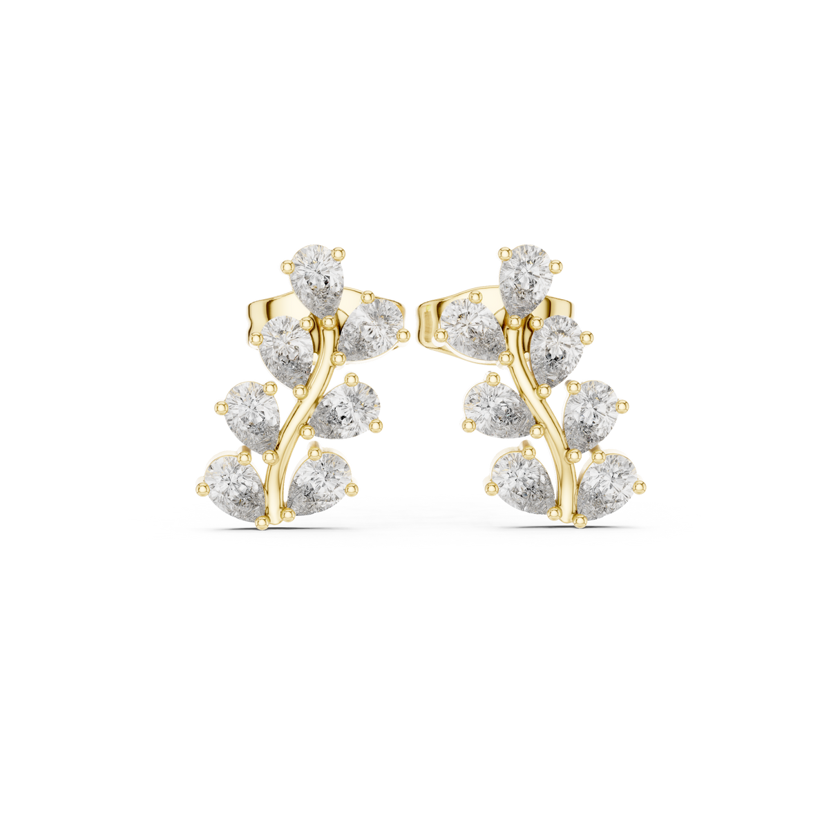 Virelle Marquise Vine Diamond Studs