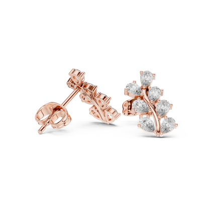 Virelle Marquise Vine Diamond Studs