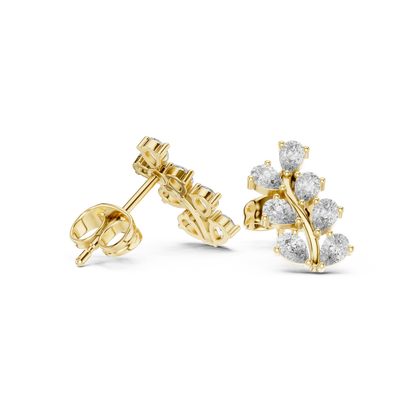Virelle Marquise Vine Diamond Studs