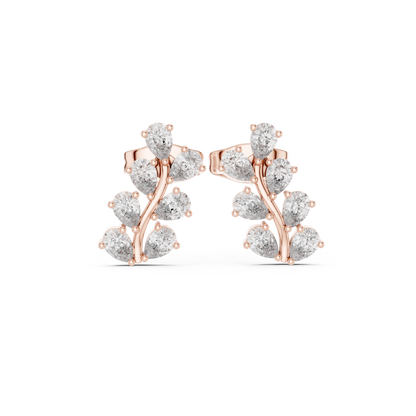 Virelle Marquise Vine Diamond Studs