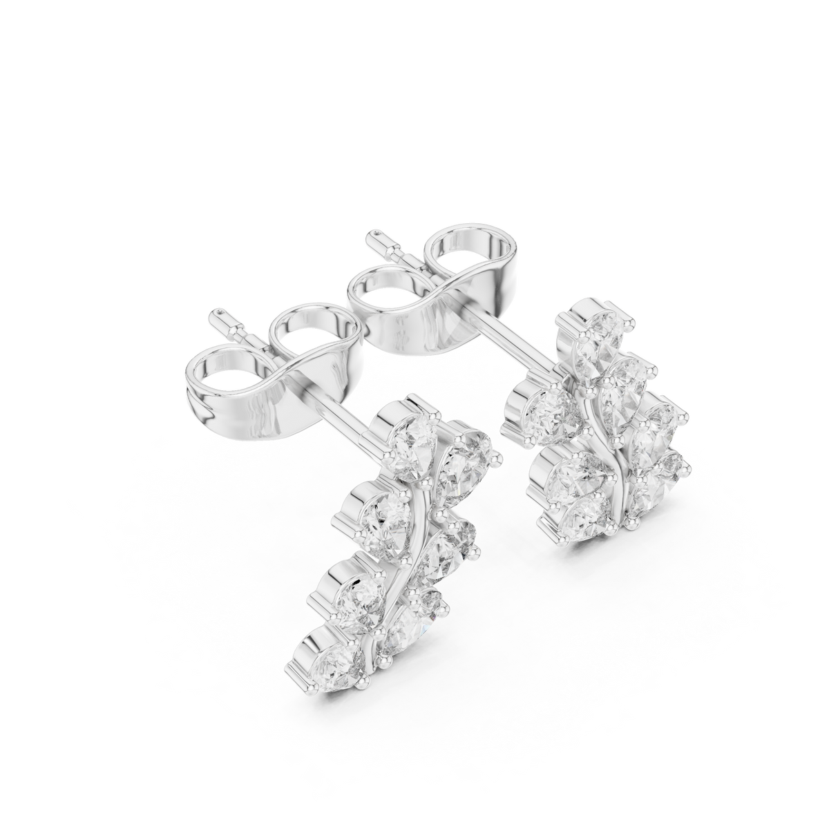 Virelle Marquise Vine Diamond Studs