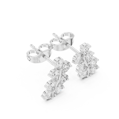 Virelle Marquise Vine Diamond Studs