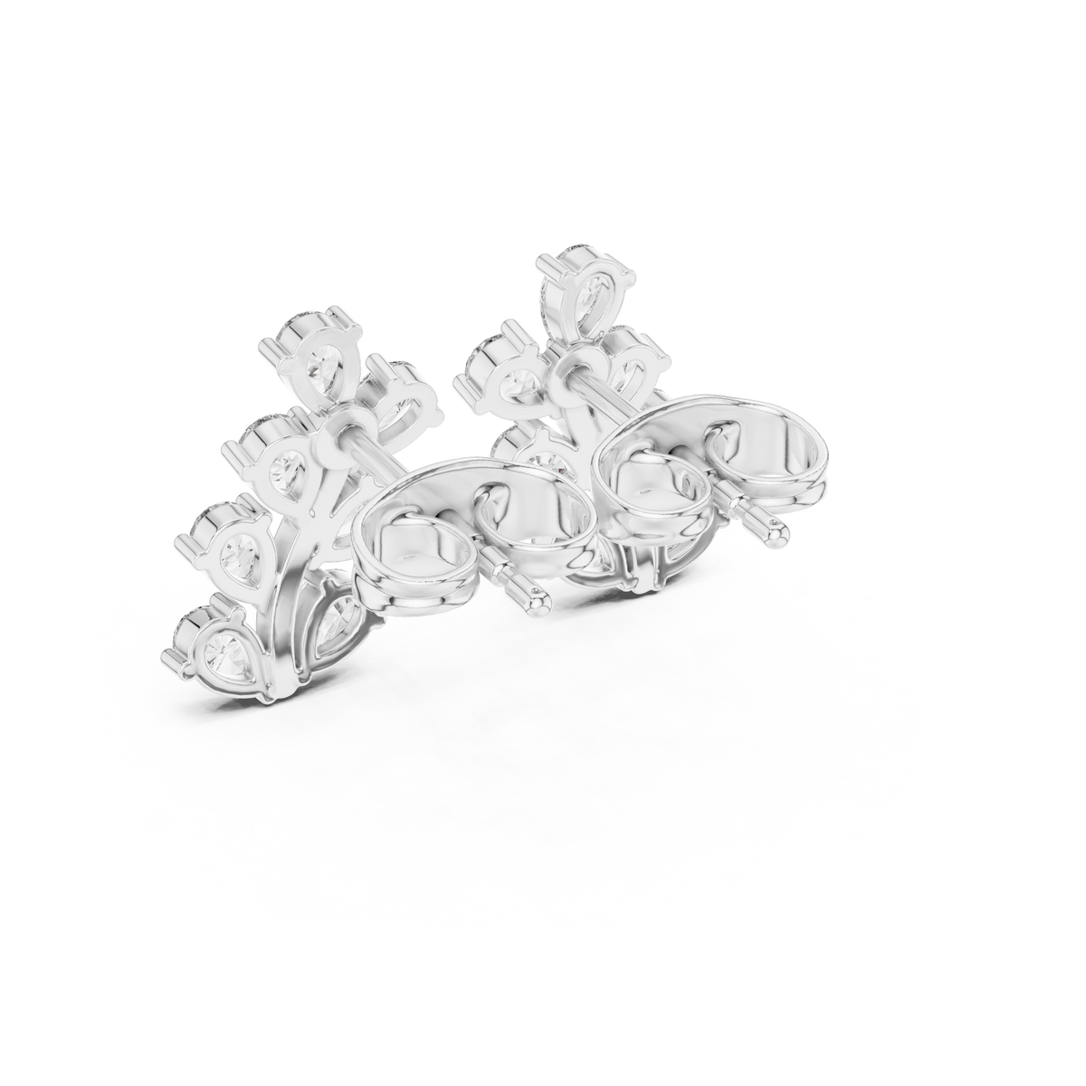 Virelle Marquise Vine Diamond Studs
