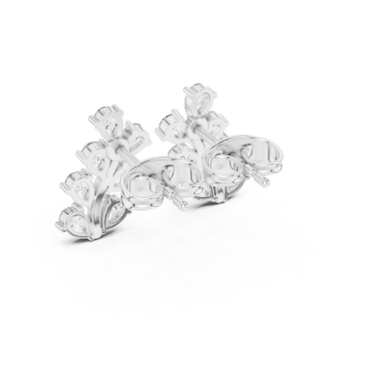Virelle Marquise Vine Diamond Studs