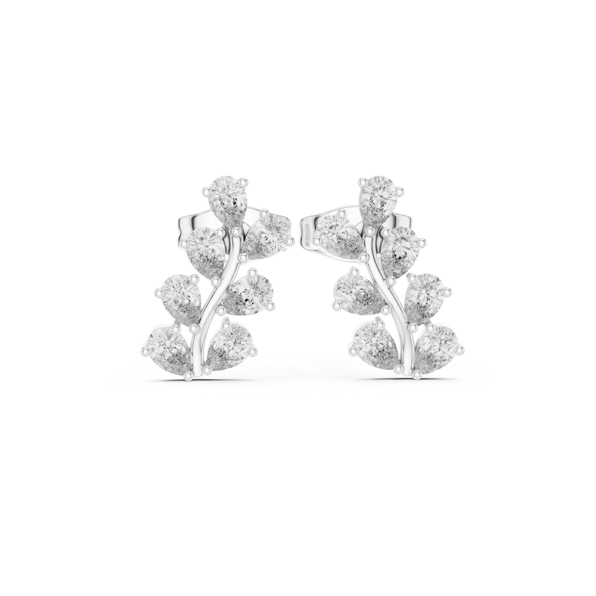 Virelle Marquise Vine Diamond Studs